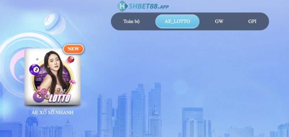 AE Lotto Shbet là sảnh chơi xổ số online tại nhà cái Shbet 