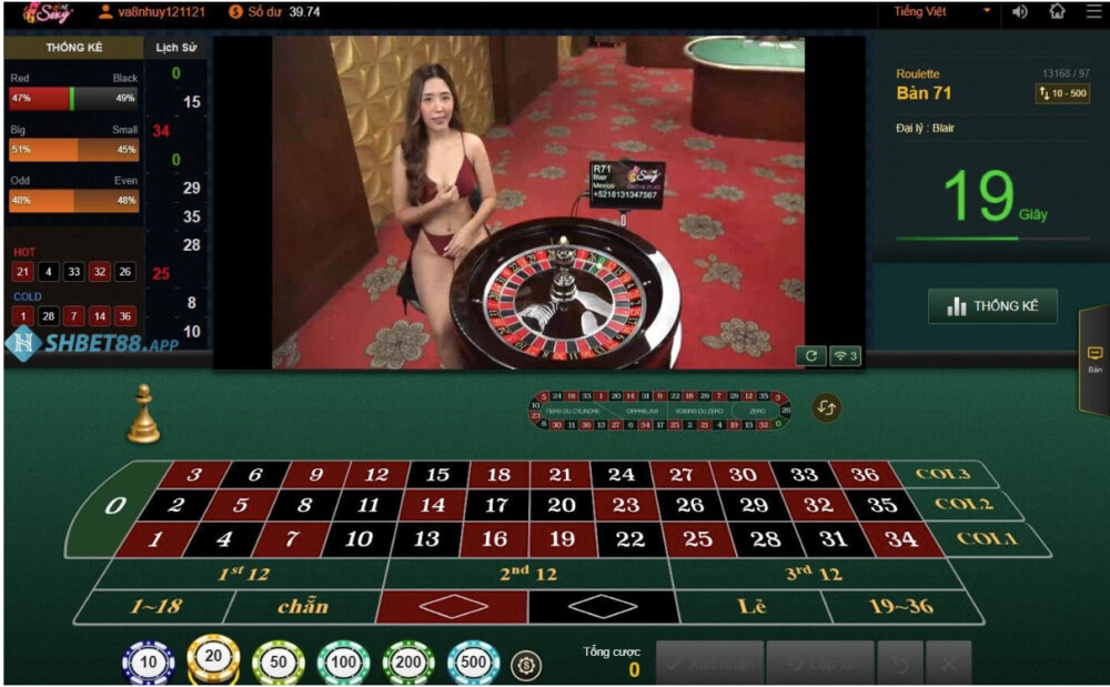 Chơi Roulette tại Shbet khiến người chơi có cảm giác như chơi tại các sòng casino thực thụ 